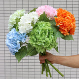 Msddl Feel Moist 3D Big Hydrangea Flower 196 Petals Hydrangea Real Touch Artificial Flowers Home Decoration Wedding Layout Bouquets