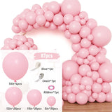 Msddl Rose Gold Pink Balloon Garland Arch Kit Happy Birthday Party Decoration Kids Baby Shower Latex Ballon Chain Wedding Birthday Baloon