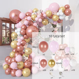 Msddl Ivory Pink Balloon Garland Arch Kit Birthday Party Wedding Decoration Kids Confetti Latex Balloons Baby Shower Decor Baloon