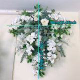 Msddl Orchid Artificial Arches Backdrop Wedding Hanging Corner Flowers Decor Wall Table Centerpiece Welcome Sign Arrange Floral Row