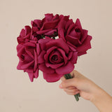 Msddl Latex Decor Rose Bouquet Moist 5Head Real Touch Artificial Roses Flowers for Home Decoration Bridal Bouquet Wedding Party Layout