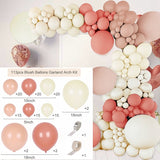 Msddl White Gold Balloon Garland Arch Kit Happy Birthday Party Wedding Decoration Kids Wedding Birthday Balloon Latex Baloon Baby Shower