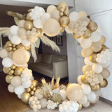 Msddl Sand White Balloon Garland Arch Kit Wedding Decoration Birthday Party Decoration Kids Baby Shower Birthday Latex Metallic Ballon Globos