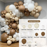 Msddl Sand White Balloon Garland Arch Kit Wedding Decoration Birthday Party Decoration Kids Baby Shower Birthday Latex Metallic Ballon Globos