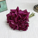 Msddl Moist Latex Rose Decor Real Touch Artificial Flowers for Wedding Bridal Bouquet Fake Roses Flowers Party Home Living Room Decor