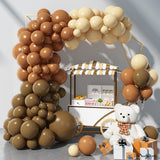 Msddl Apricot Coffee Brown Balloon Garland Arch Kit  Birthday Party Wedding Decoration Kids Latex Balloon Globos Baby Shower Decor