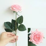 Msddl 7Pcs Latex Rose Real Touch Artificial Flowers Home Decoration Floral Bridal Bouquet Wedding Party Event Decor Flower Arrangement