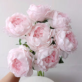 Msddl New Moisturizing Peonies Rose Real Touch Artificial Peony Flowers Home Living Room Decor Wedding Party Table Flower Arrangement