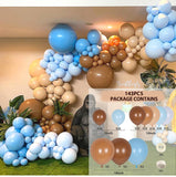 Msddl Apricot Coffee Brown Balloon Garland Arch Kit  Birthday Party Wedding Decoration Kids Latex Balloon Globos Baby Shower Decor