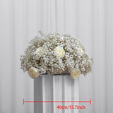 Msddl 40 to 80cm Custom White Artificial Baby Breath Flowers Event Wedding Decoration Gypsophila Floral Ball Table Centerpiece Arrange Prop