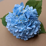 Msddl Feel Moist 3D Big Hydrangea Flower 196 Petals Hydrangea Real Touch Artificial Flowers Home Decoration Wedding Layout Bouquets