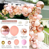 Msddl Butterfly Balloon Garland Arch Kit Birthday Party Wedding Decoration Kids Wedding Birthday Girl Decor Baby Shower Latex Baloon