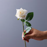 Msddl 4Pc Moisturizing Rose Real Touch Artificial Flowers for Home Decor Wedding Rose Flower Arrangement DIY Bouquet Photography Props