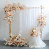 Msddl Artificial Wedding Arches Flower Champagne Floral Row Road Lead Flower Ball Party Auditorium Mariage Backdrop Wall Decor Arrange