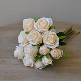 Msddl 13 Head Rose Bouquet Artificial Flower Bundle Silk Flores Photography Props Home Wedding Deco Diy Acce Gift