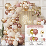 Msddl Macaron Balloon Garland Arch Kit Happy Birthday Party Decor Kids Baby Shower Latex Ballon Chain Wedding Decoration Party Supplies