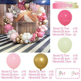 Msddl Rose Gold Pink Balloon Garland Arch Kit Happy Birthday Party Decoration Kids Baby Shower Latex Ballon Chain Wedding Birthday Baloon