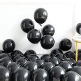 Msddl 5/10/12/18 Inch Black Balloons Flashing Metallic Gold Balloons Birthday Party Decorations Adult Wedding Decoration Helium Globos