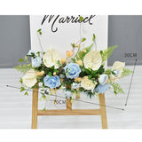 Msddl Artificial Flower Arrangement Party Wedding Decoration Welcome Sign Corner Photo Props Backdrop Wall Decor Floral Window Christmas Garland