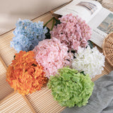 Msddl Latex Film Hydrangea Real Touch Artificial Flowers for Home Living Room Decoration Bridal Bouquet Wedding Flower Arrangement