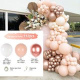 Msddl Apricot Coffee Brown Balloon Garland Arch Kit  Birthday Party Wedding Decoration Kids Latex Balloon Globos Baby Shower Decor