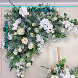 Msddl Orchid Artificial Arches Backdrop Wedding Hanging Corner Flowers Decor Wall Table Centerpiece Welcome Sign Arrange Floral Row