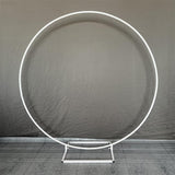 Msddl Metal Circle Wedding Arch Background Stand Wedding Decorative Props Party Birthday DIY Round Backdrop Shelf Balloon Support Kit