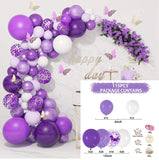 Msddl Butterfly Balloon Garland Arch Kit Birthday Party Wedding Decoration Kids Wedding Birthday Girl Decor Baby Shower Latex Baloon