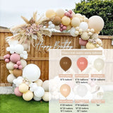 Msddl Apricot Coffee Brown Balloon Garland Arch Kit  Birthday Party Wedding Decoration Kids Latex Balloon Globos Baby Shower Decor