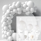 Msddl White Gold Balloon Garland Arch Kit Happy Birthday Party Wedding Decoration Kids Wedding Birthday Balloon Latex Baloon Baby Shower