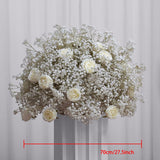 Msddl 40 to 80cm Custom White Artificial Baby Breath Flowers Event Wedding Decoration Gypsophila Floral Ball Table Centerpiece Arrange Prop