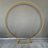 Msddl Circle Wedding Garden Arch Background Balloon Arch Stand Metal Round Backdrop Stand for Birthday Party Wedding Arch Anniversary Decor