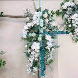 Msddl Orchid Artificial Arches Backdrop Wedding Hanging Corner Flowers Decor Wall Table Centerpiece Welcome Sign Arrange Floral Row