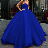 Msddl  Luxury Pink Prom Dresses Off Shoulder Sweetheart Neck 2023 Evening Dress Women Backless Formal Party Blue Tulle Ball Gown