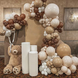 Msddl Apricot Coffee Brown Balloon Garland Arch Kit  Birthday Party Wedding Decoration Kids Latex Balloon Globos Baby Shower Decor