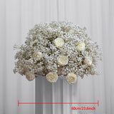 Msddl 40 to 80cm Custom White Artificial Baby Breath Flowers Event Wedding Decoration Gypsophila Floral Ball Table Centerpiece Arrange Prop