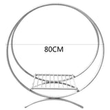 Msddl Round Metal Wedding Arch Gold Double Hoop Wedding Party Background  Flower Balloon Stand Decor Supplies for Party 60/77/80cm