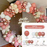 Msddl Macaron Balloon Garland Arch Kit Happy Birthday Party Decor Kids Baby Shower Latex Ballon Chain Wedding Decoration Party Supplies