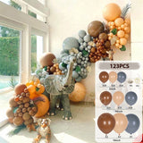 Msddl Apricot Coffee Brown Balloon Garland Arch Kit  Birthday Party Wedding Decoration Kids Latex Balloon Globos Baby Shower Decor