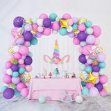 Msddl Colorful Rainbow Balloons Garland Arch Kit Wedding Decoration Unicorn Birthday Party Decor Kids Baby Shower Birthday Latex Balloons