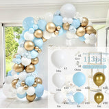 Msddl White Gold Balloon Garland Arch Kit Happy Birthday Party Wedding Decoration Kids Wedding Birthday Balloon Latex Baloon Baby Shower