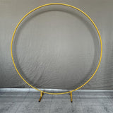 Msddl Circle Wedding Garden Arch Background Balloon Arch Stand Metal Round Backdrop Stand for Birthday Party Wedding Arch Anniversary Decor