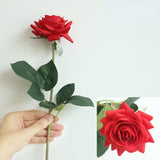 Msddl 7Pcs Latex Rose Real Touch Artificial Flowers Home Decoration Floral Bridal Bouquet Wedding Party Event Decor Flower Arrangement