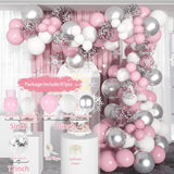 Msddl White Gold Balloon Garland Arch Kit Happy Birthday Party Wedding Decoration Kids Wedding Birthday Balloon Latex Baloon Baby Shower