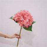 Msddl Real Touch Hydrangea Pointed Leaf Hydrangea Artificial Flowers Home Living Room Decoration Wedding Background Flower Arrangement