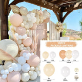 Msddl White Gold Balloon Garland Arch Kit Happy Birthday Party Wedding Decoration Kids Wedding Birthday Balloon Latex Baloon Baby Shower