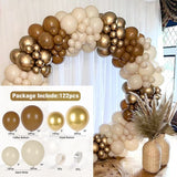 Msddl Sand White Balloon Garland Arch Kit Wedding Decoration Birthday Party Decoration Kids Baby Shower Birthday Latex Metallic Ballon Globos