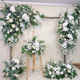 Msddl Orchid Artificial Arches Backdrop Wedding Hanging Corner Flowers Decor Wall Table Centerpiece Welcome Sign Arrange Floral Row