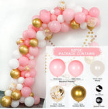 Msddl White Gold Balloon Garland Arch Kit Happy Birthday Party Wedding Decoration Kids Wedding Birthday Balloon Latex Baloon Baby Shower