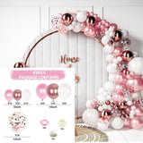 Msddl White Gold Balloon Garland Arch Kit Happy Birthday Party Wedding Decoration Kids Wedding Birthday Balloon Latex Baloon Baby Shower